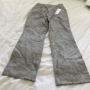 Reformation - Stripe Wide Leg Pants